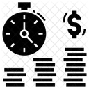 Efficienza Temporale Il Tempo E Denaro Gestione Aziendale Icon