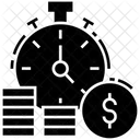 Efficienza Temporale Il Tempo E Denaro Gestione Aziendale Icon