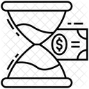 Efficienza Temporale Il Tempo E Denaro Gestione Aziendale Icon