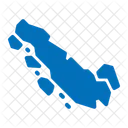 Ile Carte Indonesie Icône
