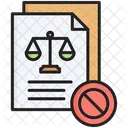 Documento Escala Ilegal Icono