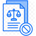Documento Escala Ilegal Icono