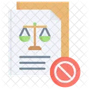 Documento Escala Ilegal Icono