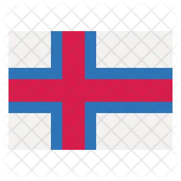 Ilhas Faroe Flag Ícone