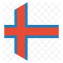 Faroe Ilhas Bandeira Ícone