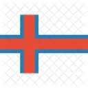 Faroe Ilhas Bandeira Ícone