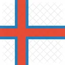 Faroe Ilhas Bandeira Ícone