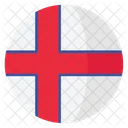 Faroe Ilha Bandeira Ícone