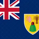 Ilhas Turks E Caicos Bandeira Pais Ícone