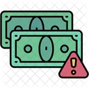 Illegal Money Black Money Smuggle Icon