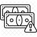 Illegal Money Black Money Smuggle Icon