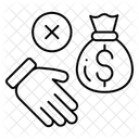 Illegal Transaction Cyber Bill Icon