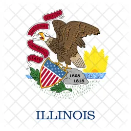 Illinois Flag Symbol