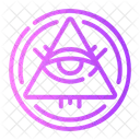 Illuminati Eye Spirituality Icon