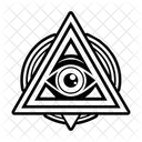 Illuminati Todo Lo Ve Masonico Icono