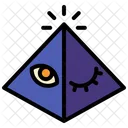 Illuminati All Seeing Eye Pyramid Icon