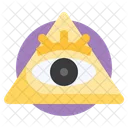 Illuminati Symbol Pyramid Icon