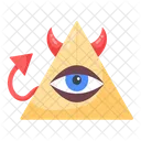 Ojo Piramidal Ojo Illuminati Ojo Providencial Icono