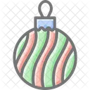 Shimmering Balls Christmas Holiday Sparkle Icon