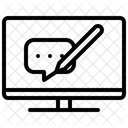 Illustration Monitor Drawing Icon