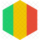 Mali Drapeau Monde Icône