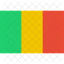 Mali Drapeau Monde Icône