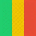 Mali Drapeau Monde Icône