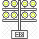 Iluminacion Luces Poste De Luz Icono