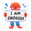 Im Enough Affirmation Demonstrator Icon