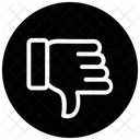 Gefallt Mir Nicht Feedback Daumen Runter Symbol