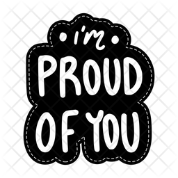 I'm proud of you Icon - Download in Sticker Style