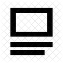Image Text Line Icon