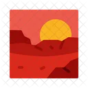 Image Mars Landscape Planet Icon