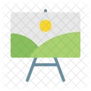 Image Stand Painting Icon