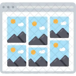 Image Grid Layout  Icon