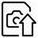 Appareil photo de téléchargement d'image  Icône