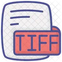 Tiff Tagged Image File Format Color Outline Style Icon Ícone