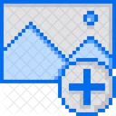 Imagen Mas Pixelart Icono