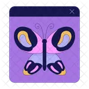 Imagen De Mariposa Pagina Web Dibujo En Linea Icono