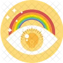 Imagination Eye Rainbow Icon