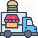 Imbisswagen Fastfood LKW Icon