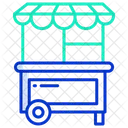 Imbisswagen Strassenessen Imbissstand Symbol