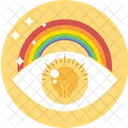 Immaginazione Occhio Arcobaleno Icon