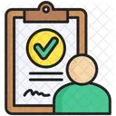 Immigration Clipboard People Icon