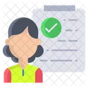 Immigration Check Immigration Officer Icon