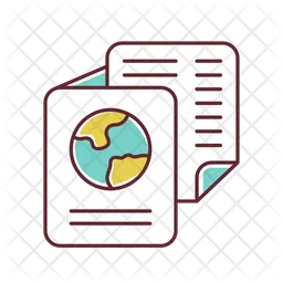Immigration Documents  Icon