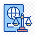 법률 이민 국제 아이콘