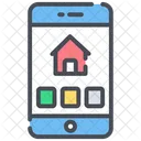 Immobilien App Online Immobilien Mobile App Symbol