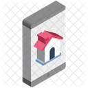 Online Immobilien Mobil Immobilien App Symbol