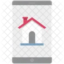 Online Immobilien Mobil Immobilien App Symbol